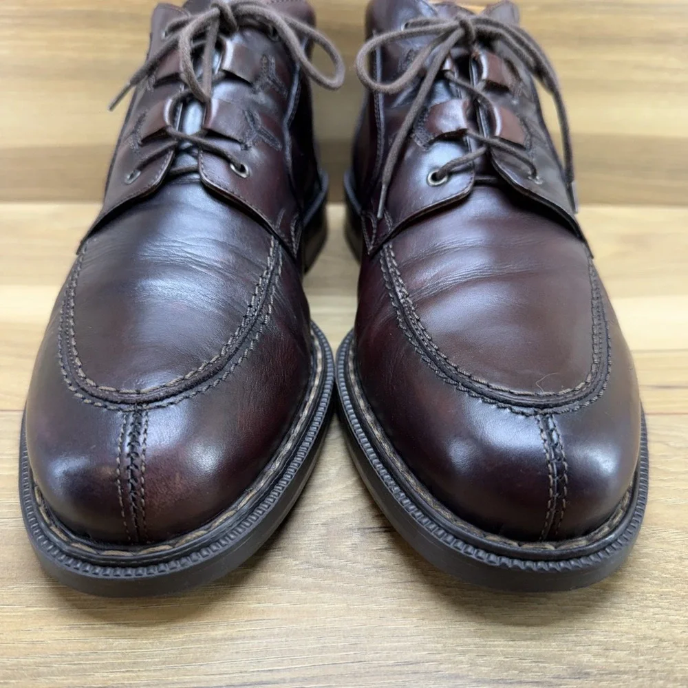 BACCO BUCCI Vintage Apron Split Toe Boot 9‎ Brown Leather Formal Business